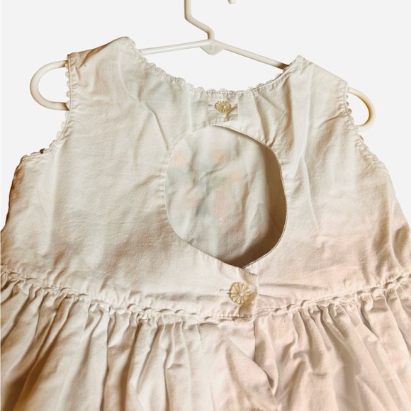 Willoughby Embroidered Floral 100% Cotton Keyhole Back Lined 3T White Dress - Picture 4 of 9
